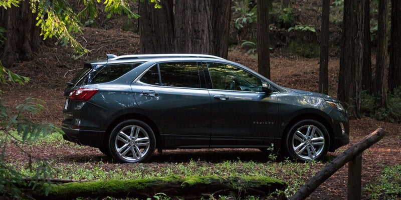2020 Chevrolet Equinox parked in woods