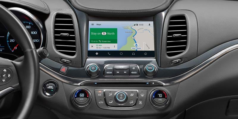 The navigation system in a2020 Chevrolet Impala