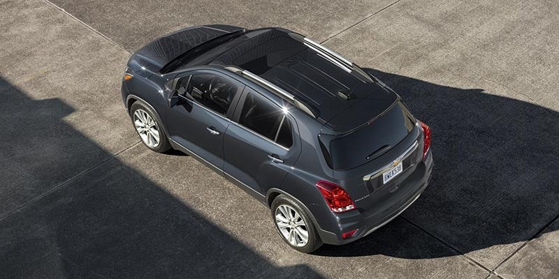Aerial view of a 2020 Chevrolet Trax