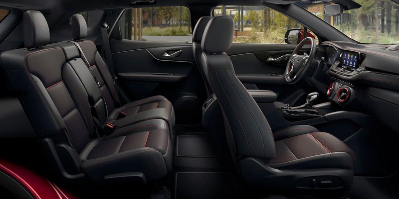 the leather seats in a 2022 Chevrolet Blazer