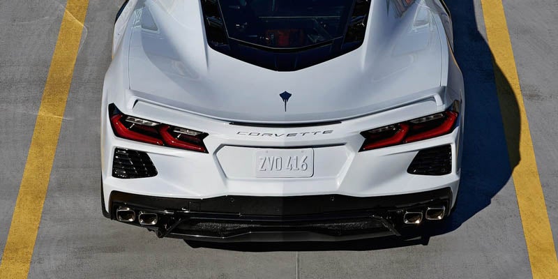 the back end of 2022 Chevy Corvette