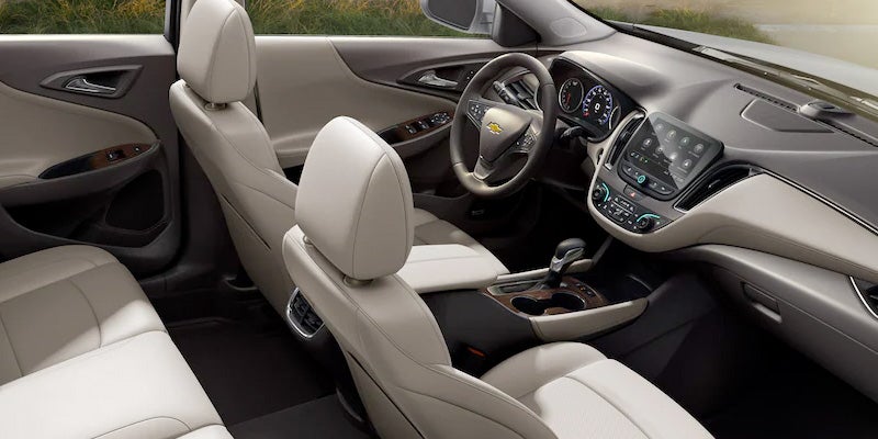 Interior of a 2022 Chevrolet Malibu