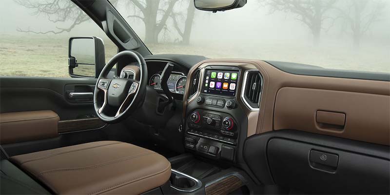 Interior of a 2023 Chevy Silverado HD