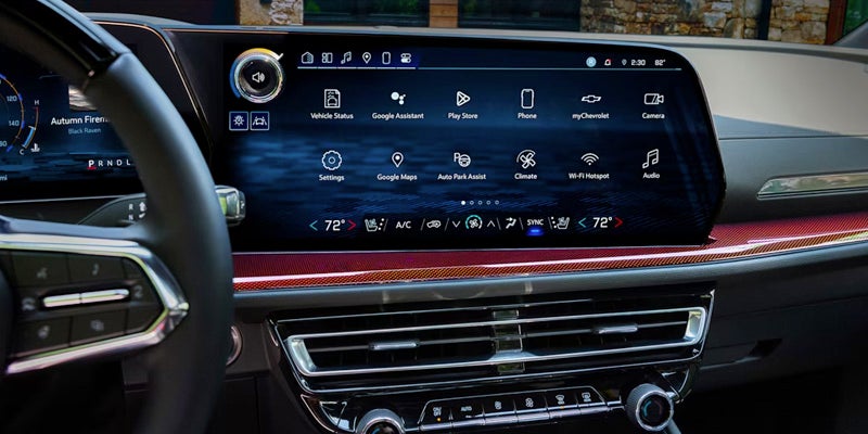 Navigation system in a 2024 Chevrolet Traverse