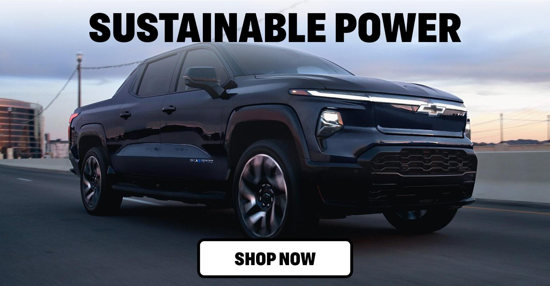 The Chevrolet Silverado EV in Black