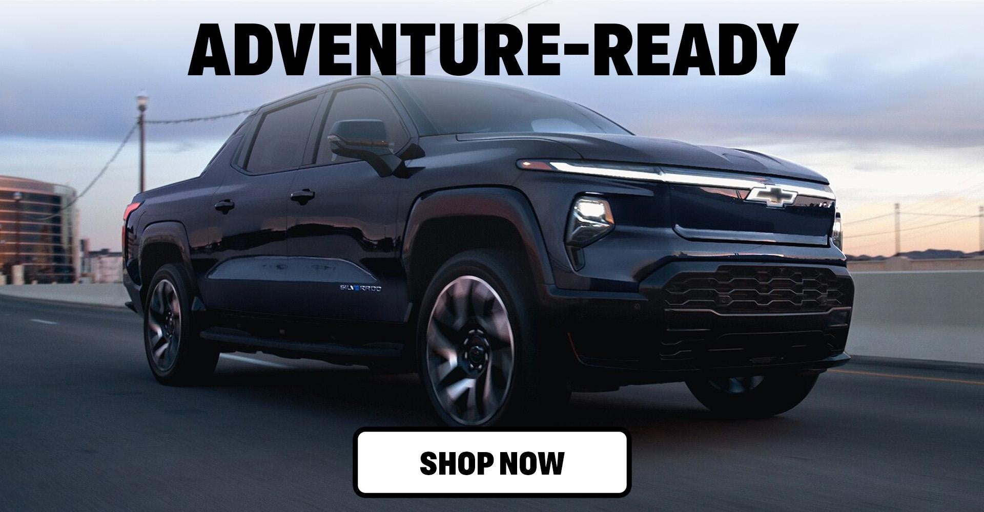 The Chevrolet Silverado EV in Black