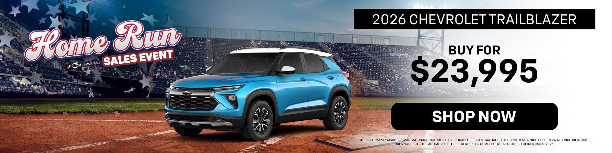 2026 Chevrolet Trailblazer - Save Big! 