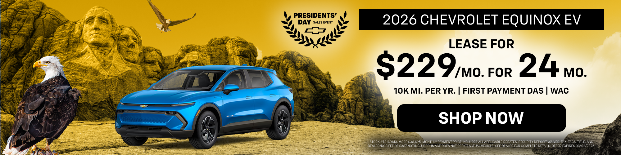 2026 Chevrolet Equinox - Low Lease Payments!