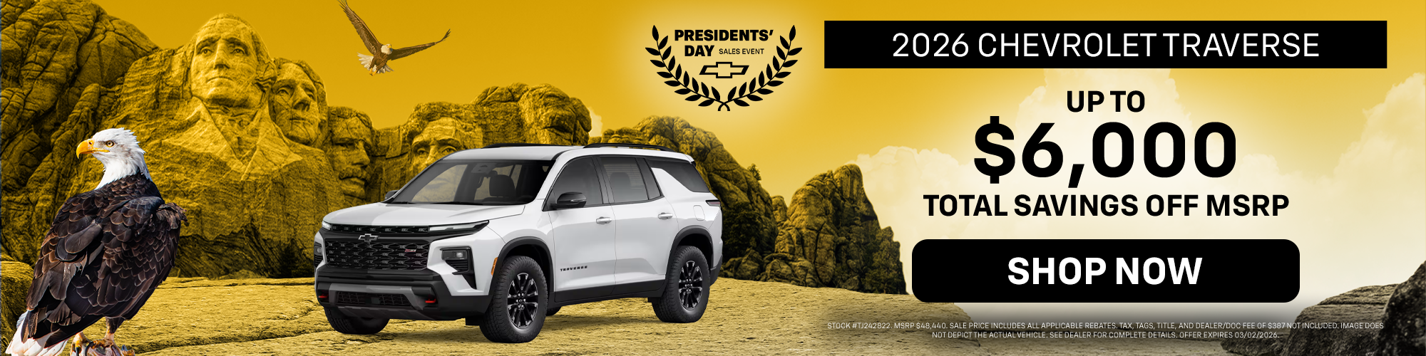 2026 Chevrolet Traverse - Save Big!