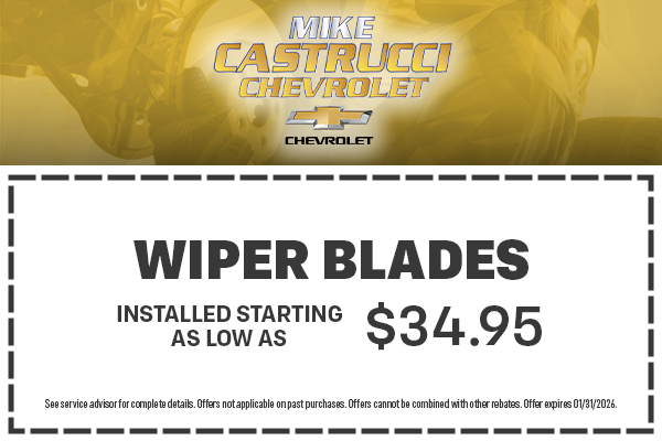 Wiper Blades Starting at $34.95