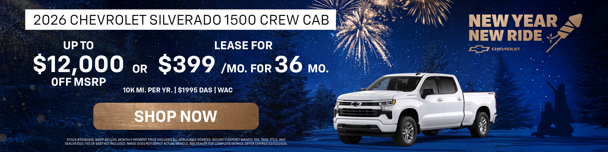 2026 Chevrolet Silverado 1500 - Savings or Lease