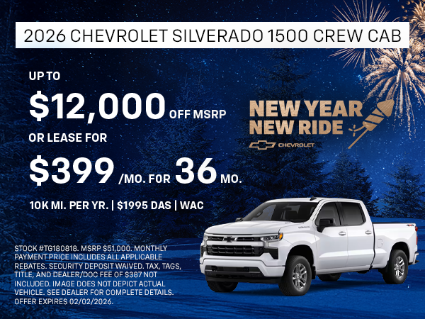 2026 Chevrolet Silverado 1500 Crew Cab