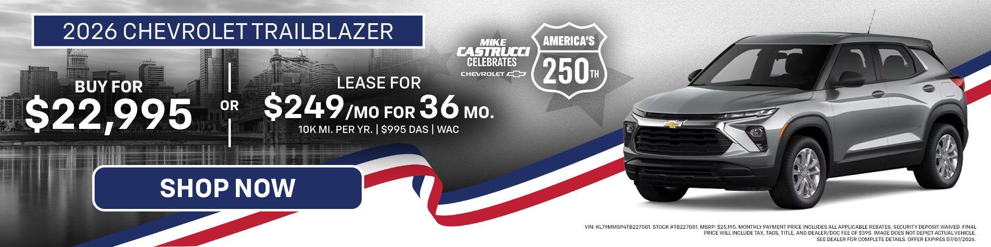 Save Big on the 2026 Chevrolet Trailblazer
