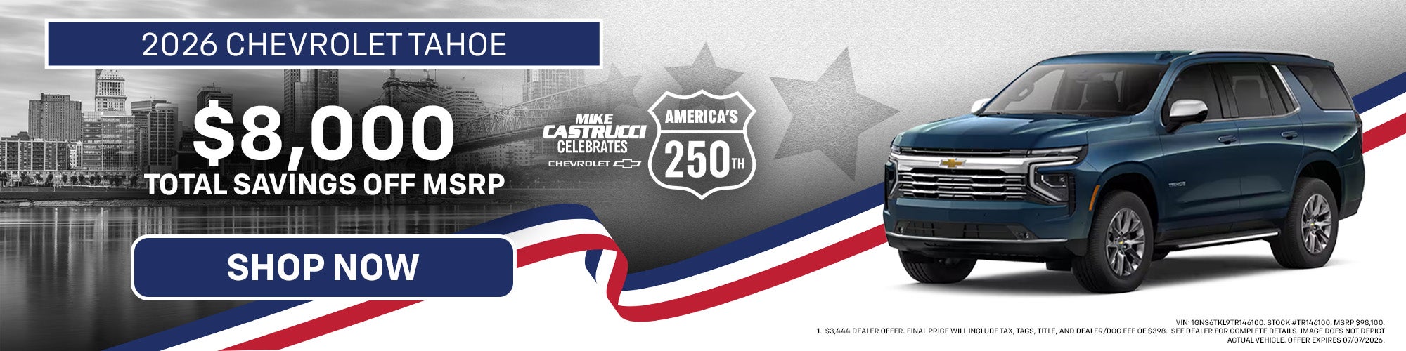 Save Big on the 2026 Chevrolet Tahoe